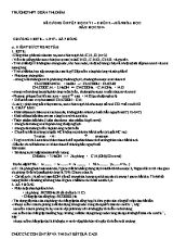Đề cương ôn tập học kỳ I môn Hóa học Khối 12 năm 2014